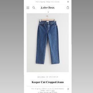 medium wash & other stories jeans